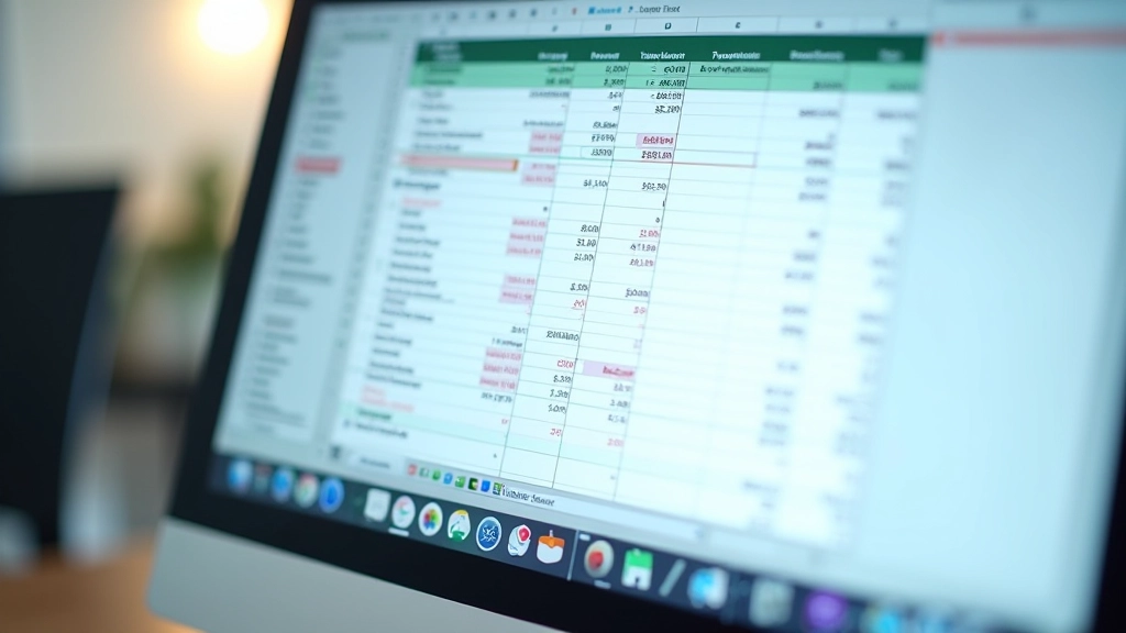 Google Sheets budget template with formulas and expense tracking columns